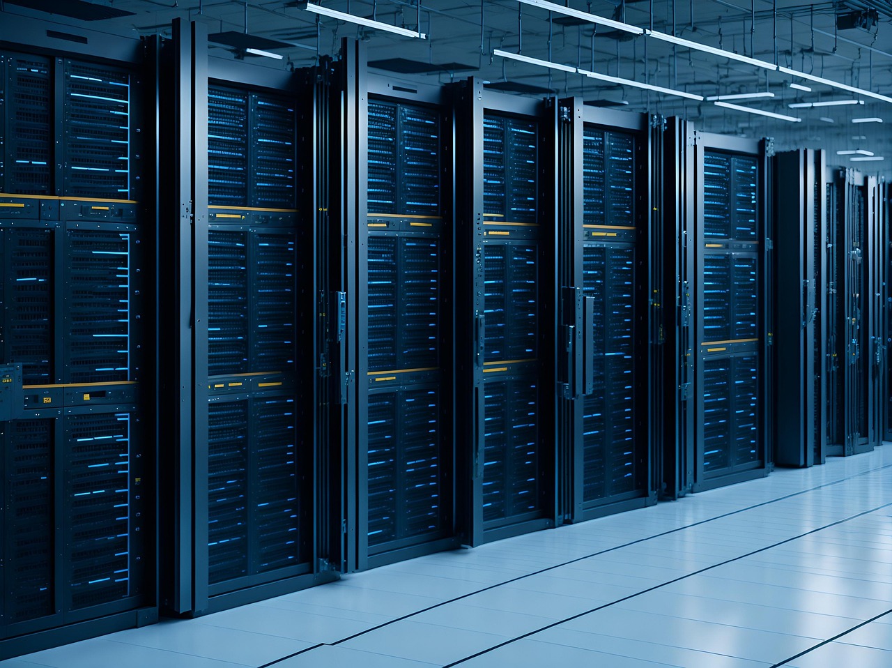 Kubernetes- und Rancher-Setup auf Bare-Metal-Servern – Serverraum mit Racks